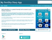 Tablet Screenshot of myfertilitydiary.com